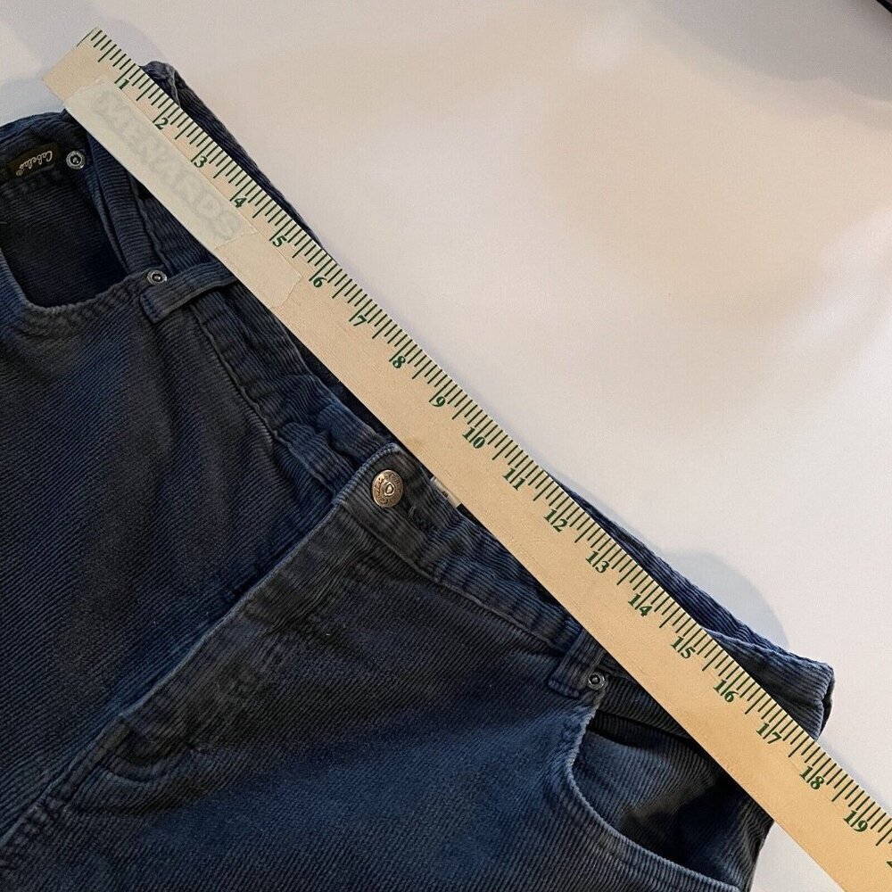 Cabela's Women's Blue Corduroy Straight Leg Stretch Pants Women’s Size 18 - Picture 7 of 9